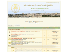 Tablet Screenshot of forumchrzescijanskie.org